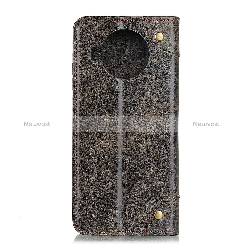 Leather Case Stands Flip Cover Holder M04L for Xiaomi Mi 10T Lite 5G Bronze