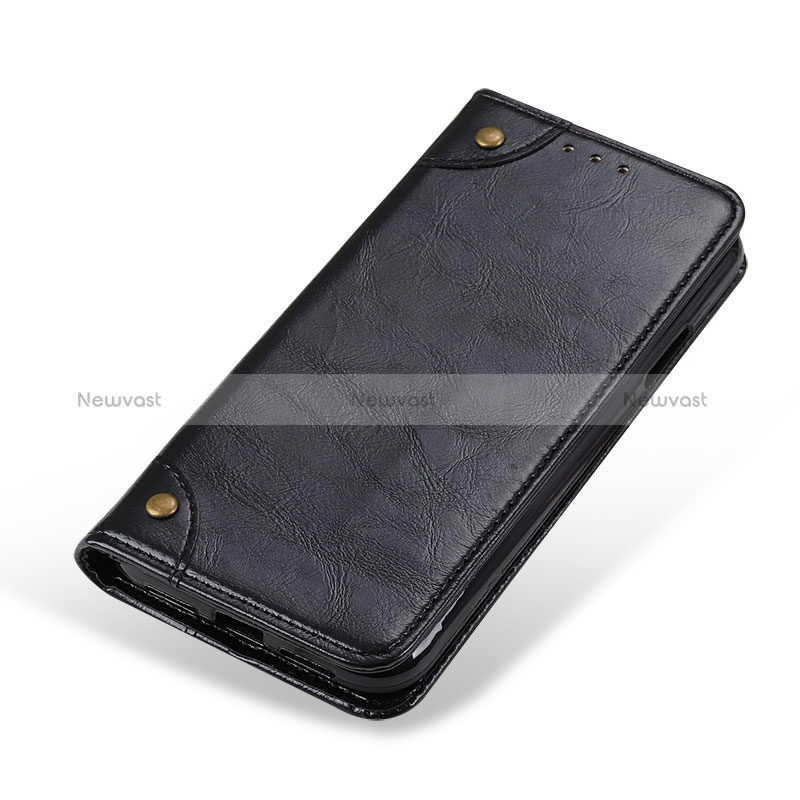 Leather Case Stands Flip Cover Holder M04L for Xiaomi Poco M3 Black