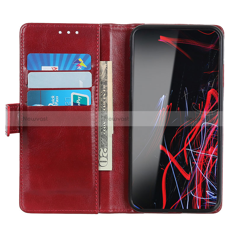 Leather Case Stands Flip Cover Holder M04L for Xiaomi Redmi Note 8 (2021)