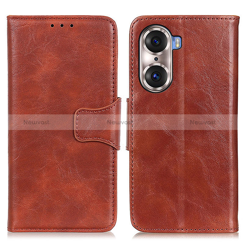 Leather Case Stands Flip Cover Holder M05L for Huawei Honor 60 Pro 5G