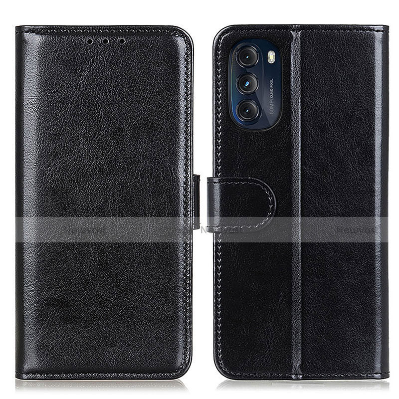 Leather Case Stands Flip Cover Holder M05L for Motorola Moto G 5G (2022)