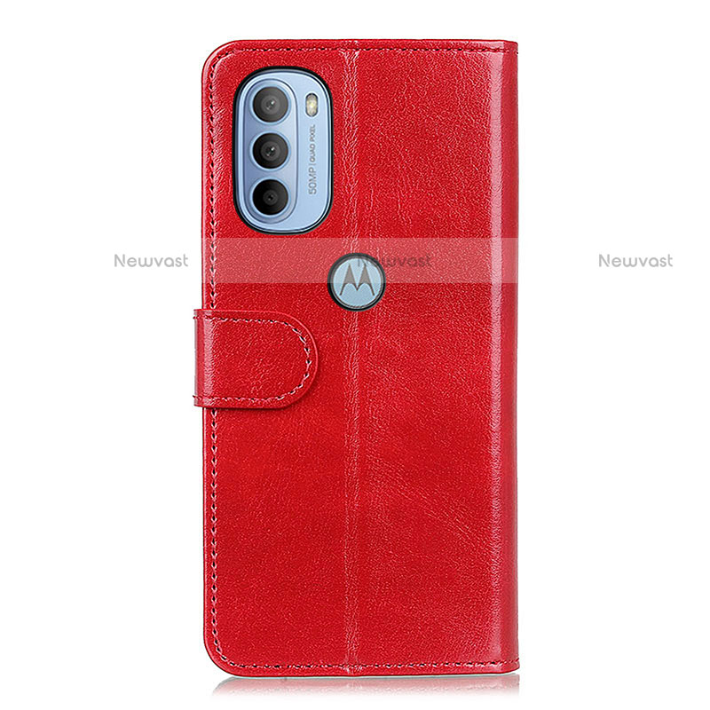 Leather Case Stands Flip Cover Holder M05L for Motorola Moto G31