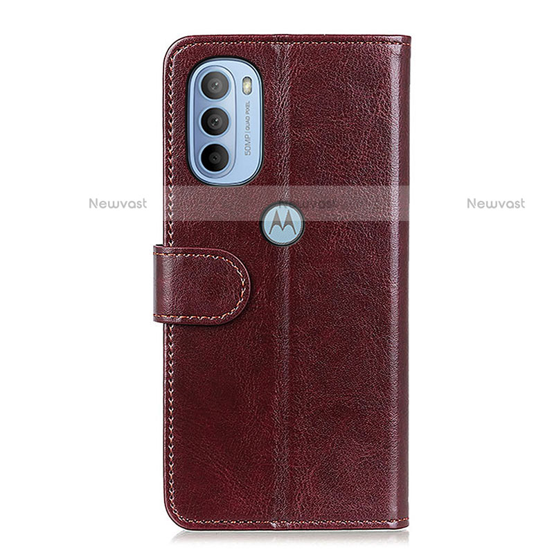 Leather Case Stands Flip Cover Holder M05L for Motorola Moto G31