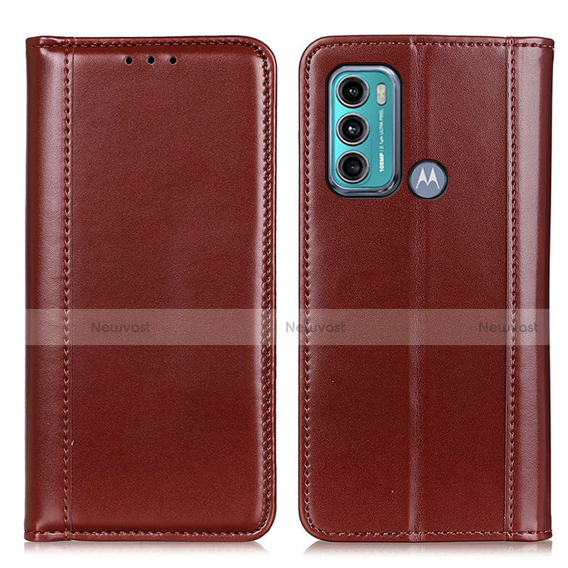 Leather Case Stands Flip Cover Holder M05L for Motorola Moto G40 Fusion