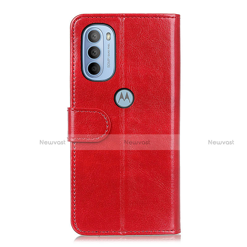 Leather Case Stands Flip Cover Holder M05L for Motorola Moto G41