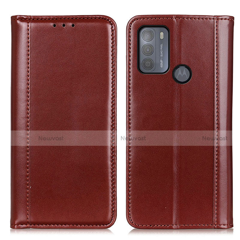 Leather Case Stands Flip Cover Holder M05L for Motorola Moto G50