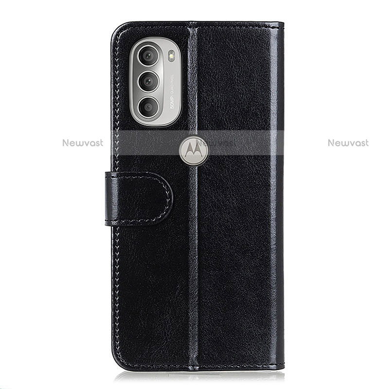 Leather Case Stands Flip Cover Holder M05L for Motorola Moto G51 5G