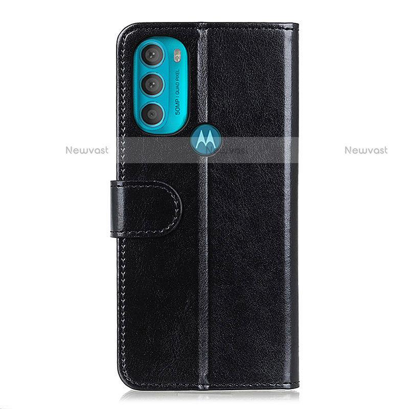 Leather Case Stands Flip Cover Holder M05L for Motorola Moto G71 5G