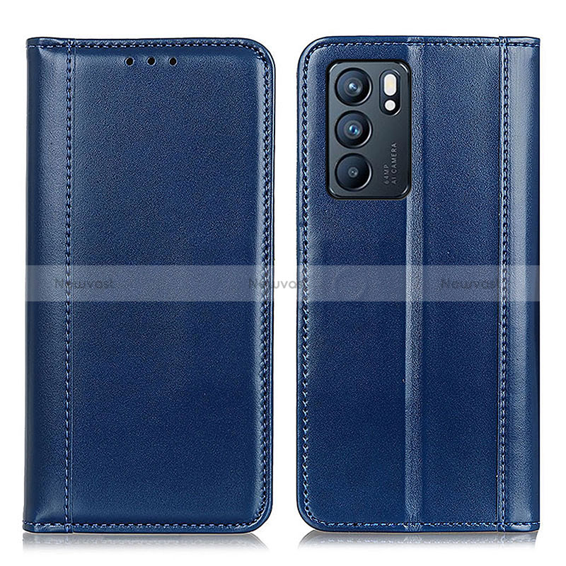 Leather Case Stands Flip Cover Holder M05L for Oppo Reno6 5G