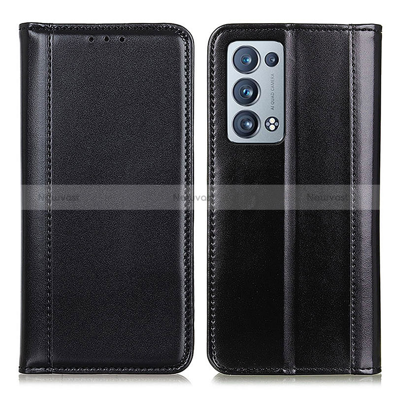 Leather Case Stands Flip Cover Holder M05L for Oppo Reno6 Pro 5G