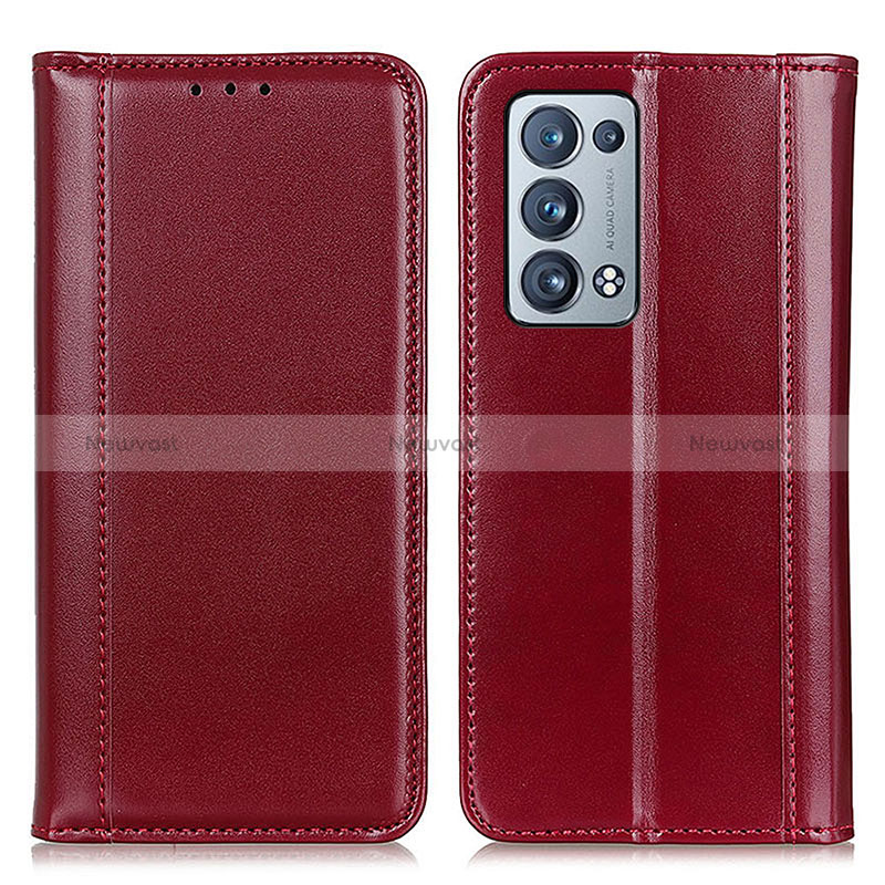 Leather Case Stands Flip Cover Holder M05L for Oppo Reno6 Pro 5G