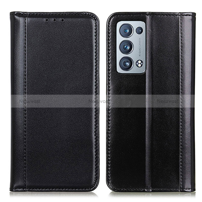 Leather Case Stands Flip Cover Holder M05L for Oppo Reno6 Pro+ Plus 5G