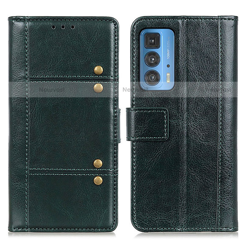 Leather Case Stands Flip Cover Holder M06L for Motorola Moto Edge S Pro 5G Green