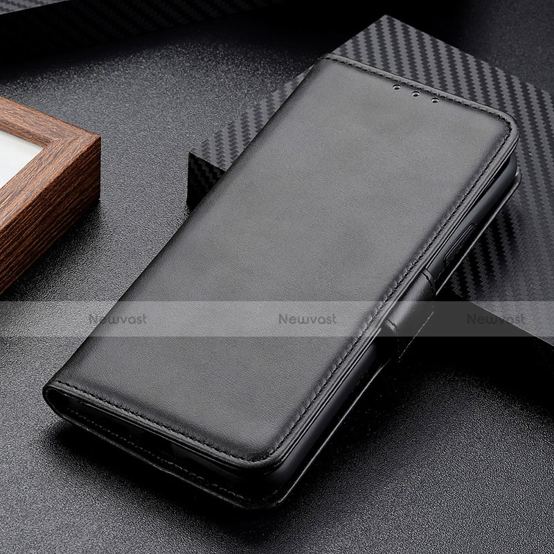 Leather Case Stands Flip Cover Holder M06L for Motorola Moto G41 Black