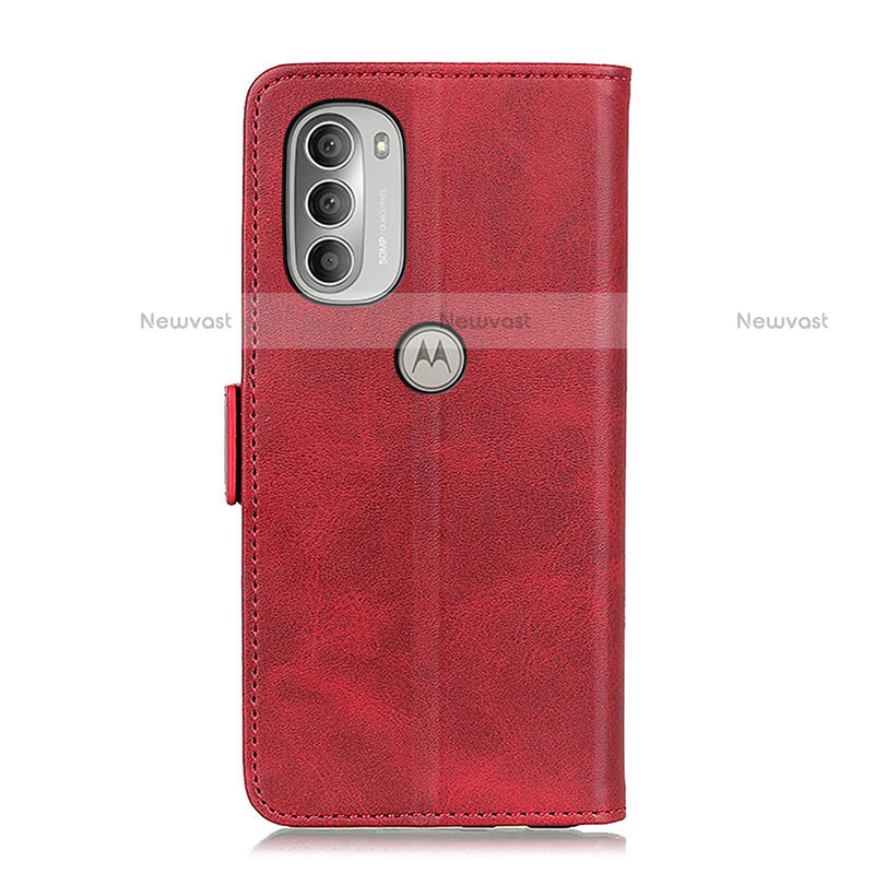 Leather Case Stands Flip Cover Holder M06L for Motorola Moto G51 5G