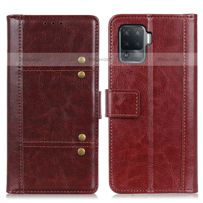 Leather Case Stands Flip Cover Holder M06L for Oppo A94 4G