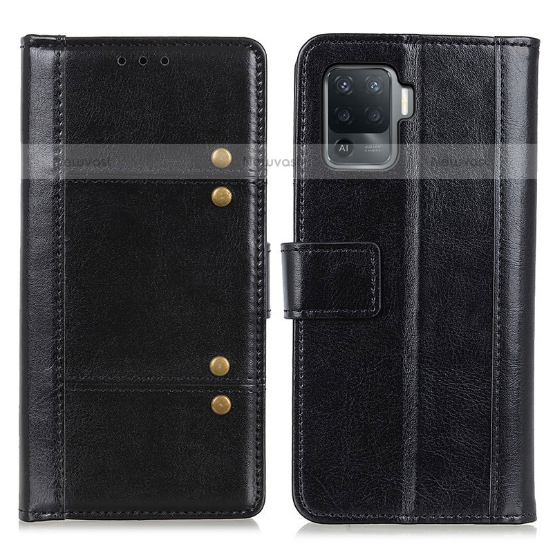Leather Case Stands Flip Cover Holder M06L for Oppo F19 Pro
