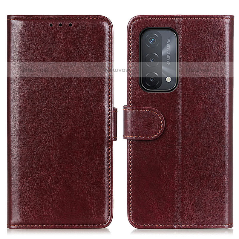Leather Case Stands Flip Cover Holder M07L for OnePlus Nord N200 5G