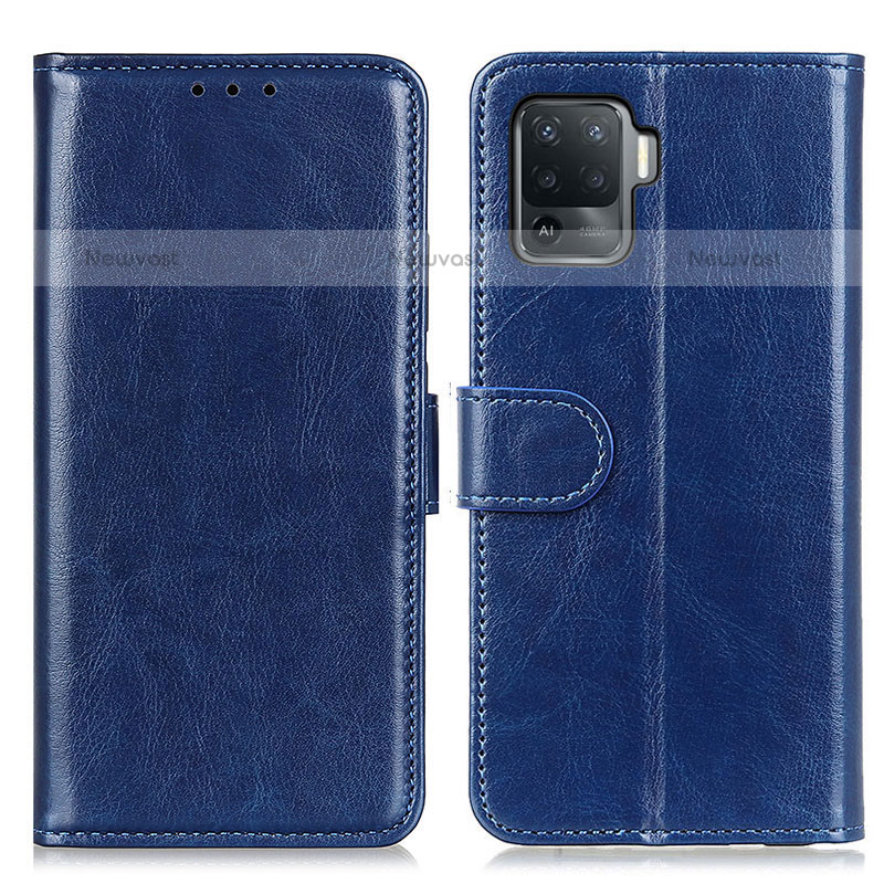 Leather Case Stands Flip Cover Holder M07L for Oppo A94 4G