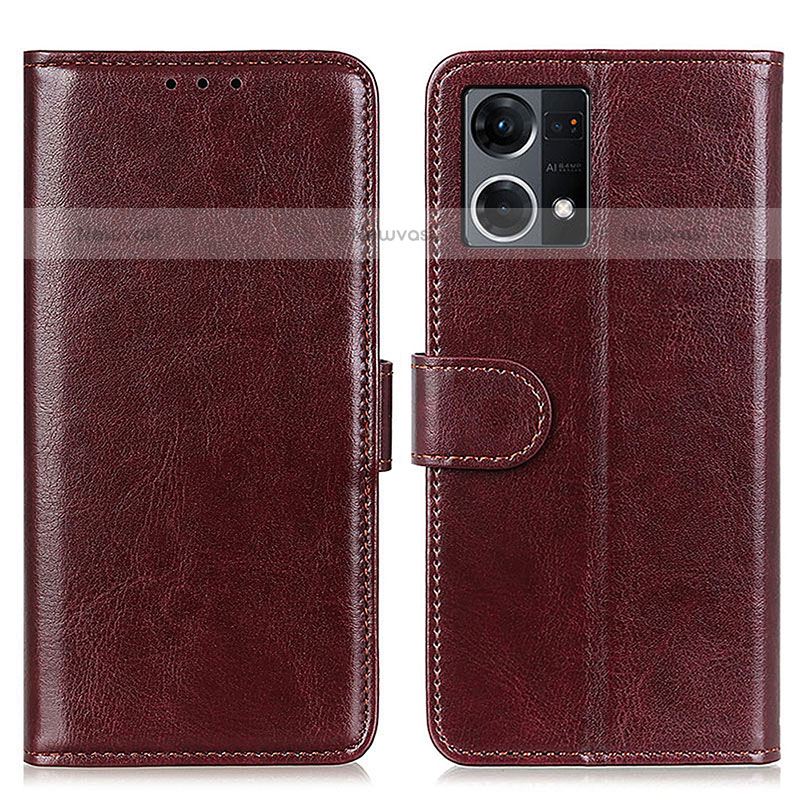 Leather Case Stands Flip Cover Holder M07L for Oppo F21s Pro 4G