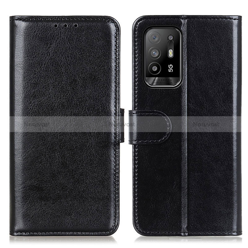 Leather Case Stands Flip Cover Holder M07L for Oppo Reno5 Z 5G