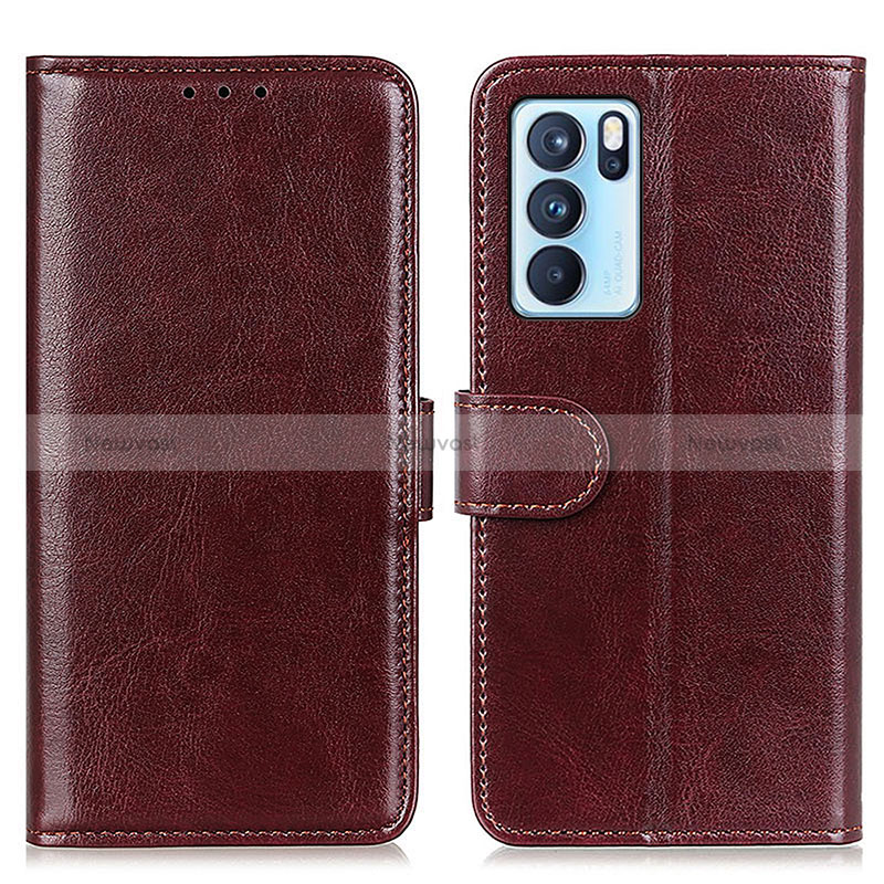 Leather Case Stands Flip Cover Holder M07L for Oppo Reno6 Pro 5G India