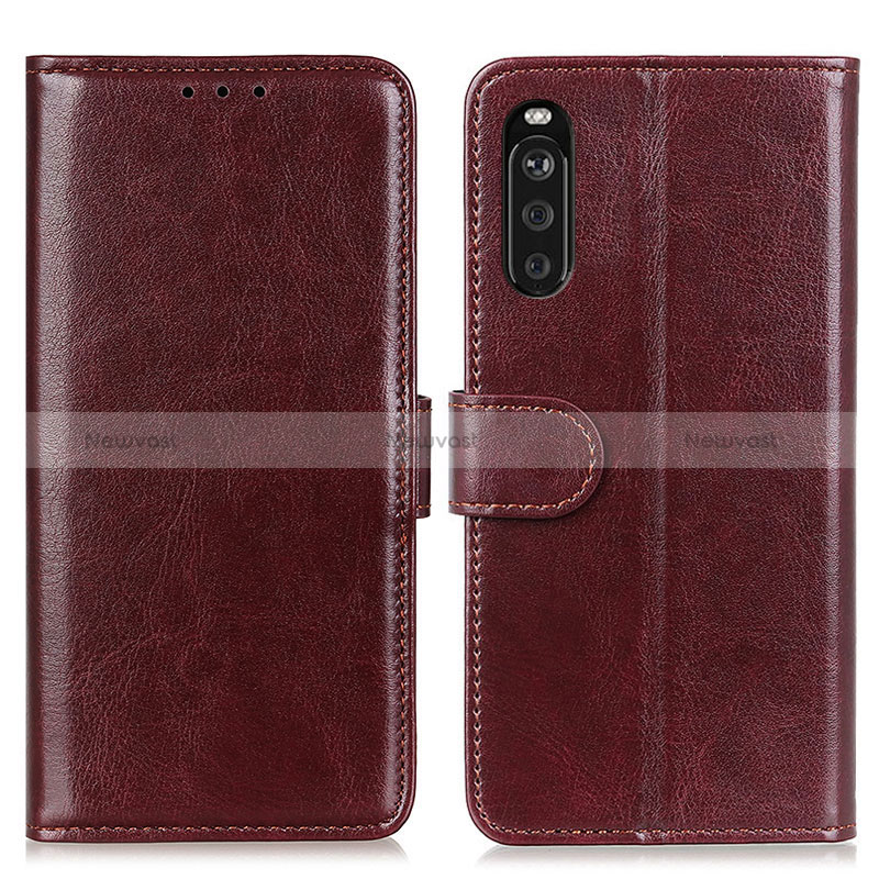 Leather Case Stands Flip Cover Holder M07L for Sony Xperia 10 III