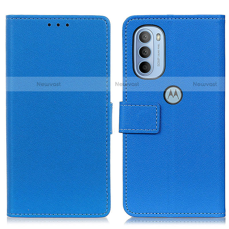 Leather Case Stands Flip Cover Holder M08L for Motorola Moto G31