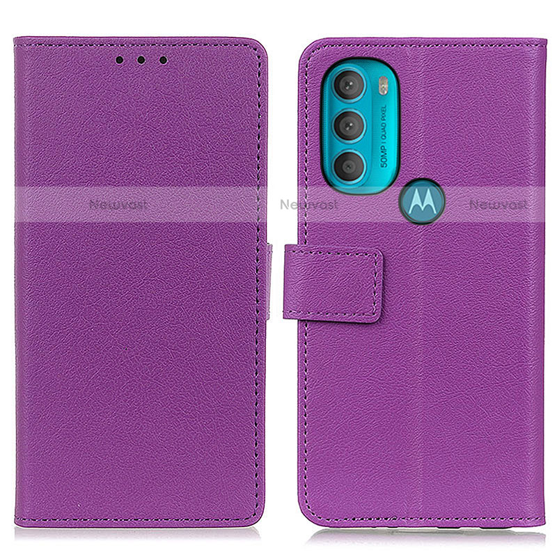 Leather Case Stands Flip Cover Holder M08L for Motorola Moto G71 5G