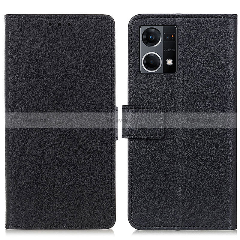 Leather Case Stands Flip Cover Holder M08L for Oppo Reno7 4G