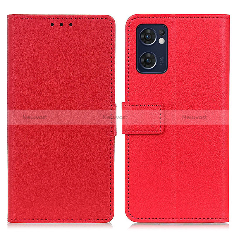 Leather Case Stands Flip Cover Holder M08L for Oppo Reno7 5G