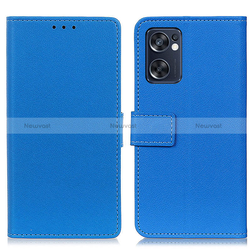 Leather Case Stands Flip Cover Holder M08L for Oppo Reno7 SE 5G