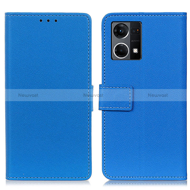 Leather Case Stands Flip Cover Holder M08L for Oppo Reno8 4G