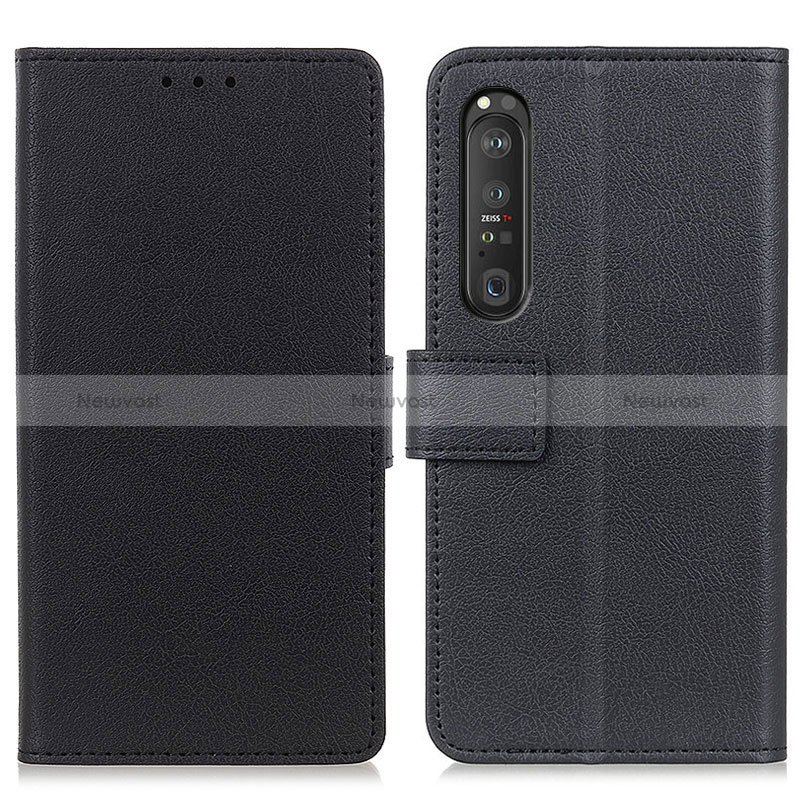 Leather Case Stands Flip Cover Holder M08L for Sony Xperia 1 III