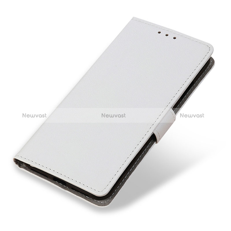 Leather Case Stands Flip Cover Holder M08L for Xiaomi Poco M3 White