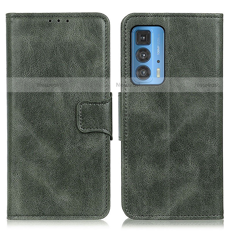 Leather Case Stands Flip Cover Holder M09L for Motorola Moto Edge 20 Pro 5G Green