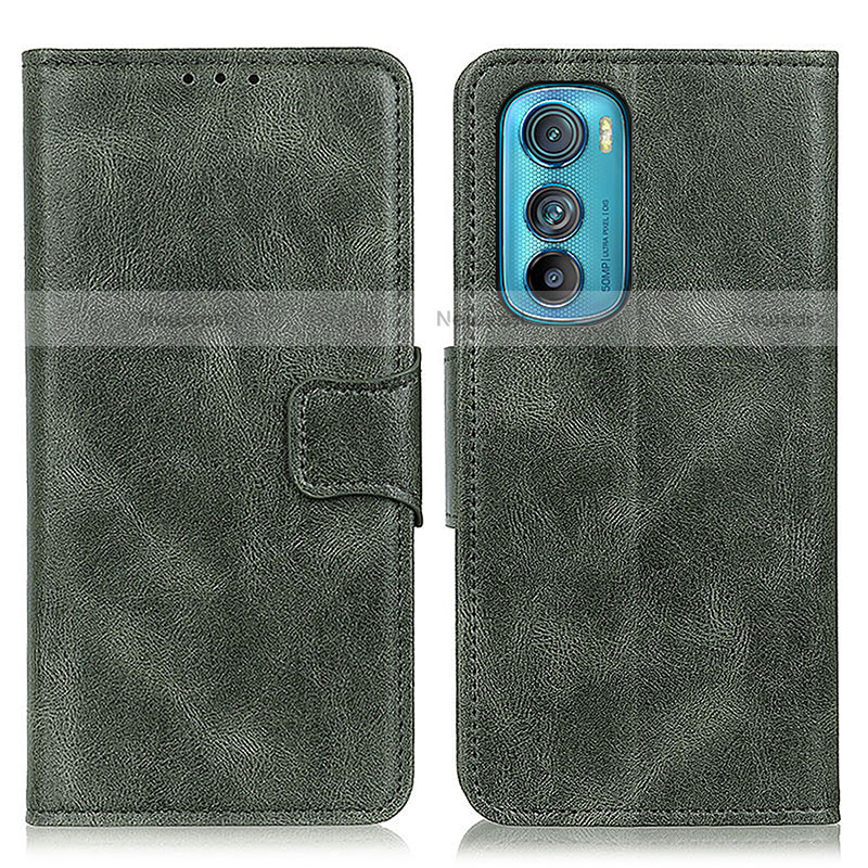 Leather Case Stands Flip Cover Holder M09L for Motorola Moto Edge 30 5G Green