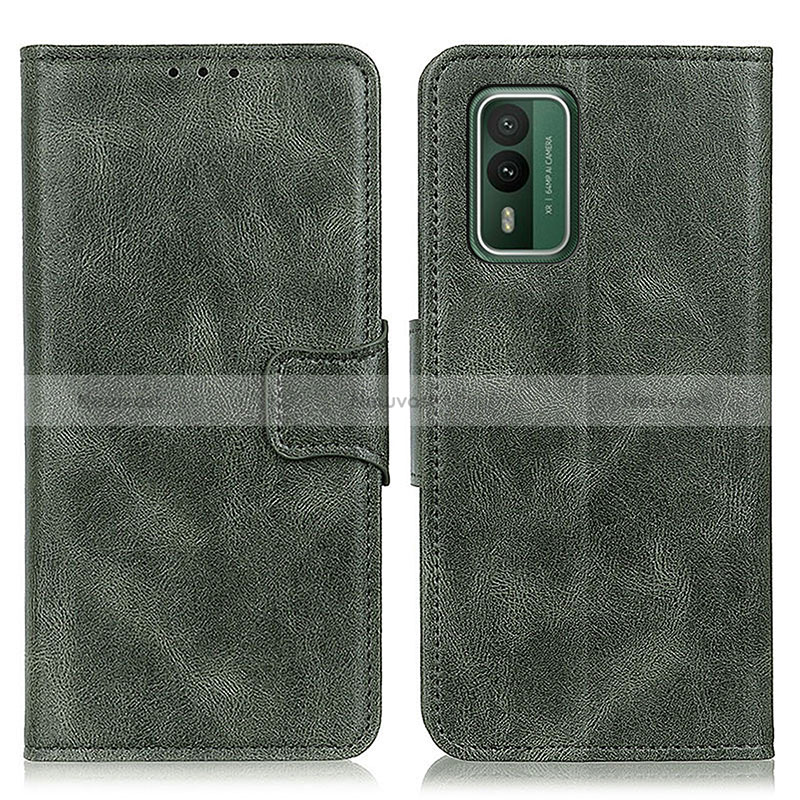 Leather Case Stands Flip Cover Holder M09L for Nokia XR21 Green
