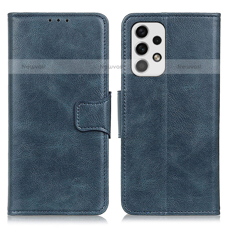 Leather Case Stands Flip Cover Holder M09L for Samsung Galaxy A23 5G Blue