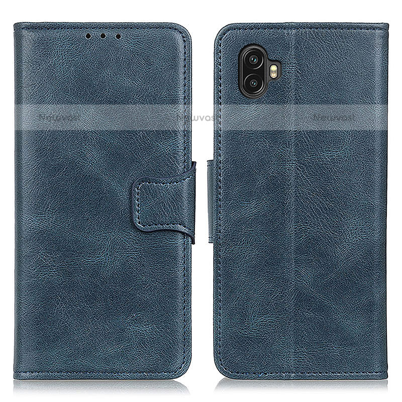 Leather Case Stands Flip Cover Holder M09L for Samsung Galaxy Xcover Pro 2 5G Blue