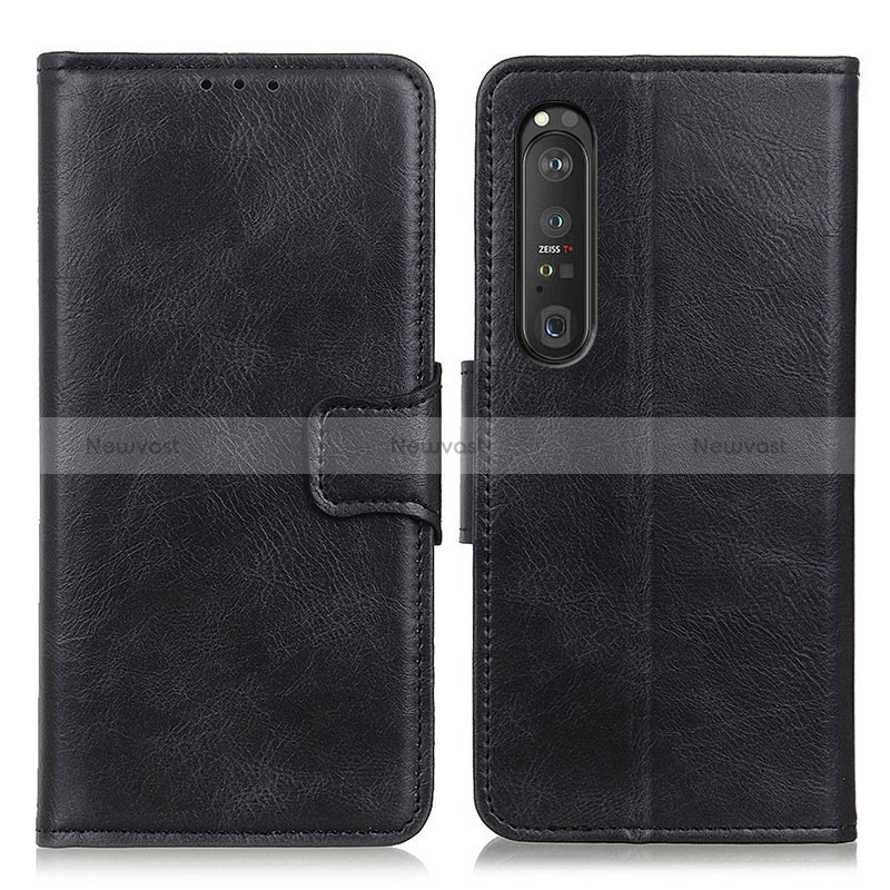 Leather Case Stands Flip Cover Holder M09L for Sony Xperia 1 III