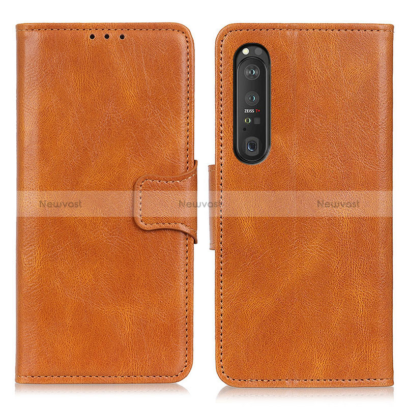 Leather Case Stands Flip Cover Holder M09L for Sony Xperia 1 III