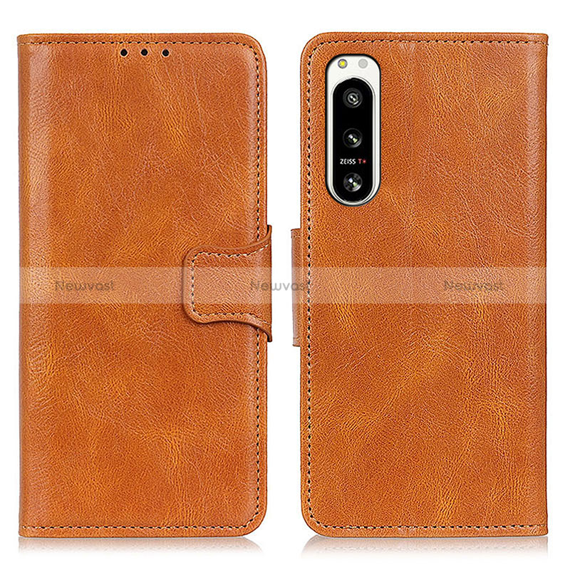 Leather Case Stands Flip Cover Holder M09L for Sony Xperia 5 IV