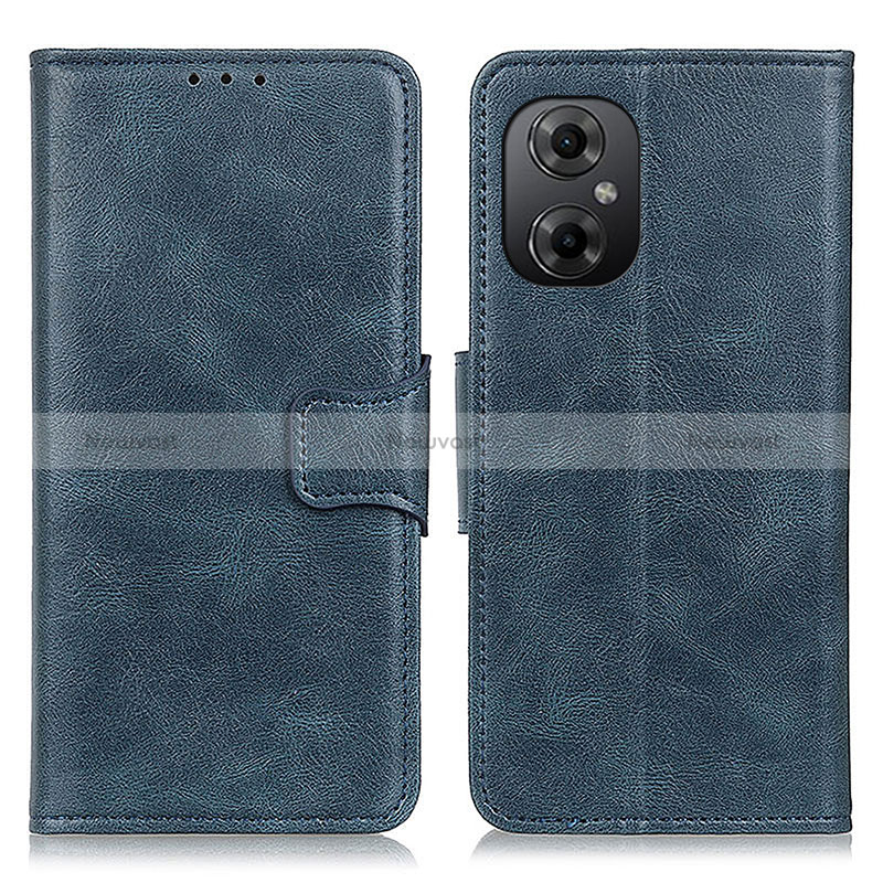 Leather Case Stands Flip Cover Holder M09L for Xiaomi Redmi Note 11R 5G Blue
