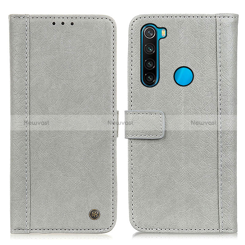 Leather Case Stands Flip Cover Holder M10L for Xiaomi Redmi Note 8 (2021)