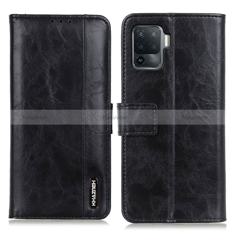 Leather Case Stands Flip Cover Holder M11L for Oppo Reno5 Lite