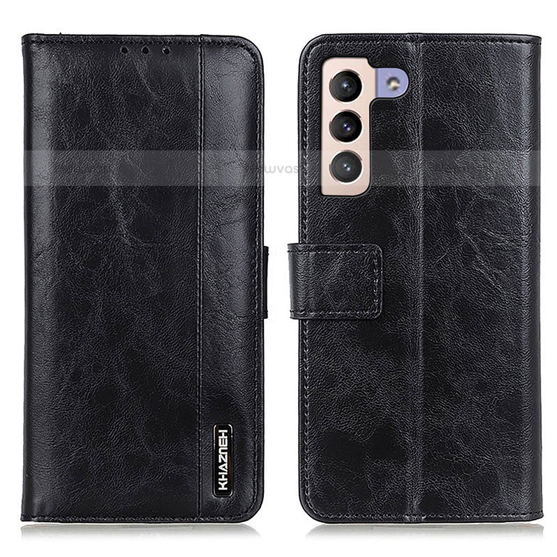 Leather Case Stands Flip Cover Holder M11L for Samsung Galaxy S21 FE 5G Black