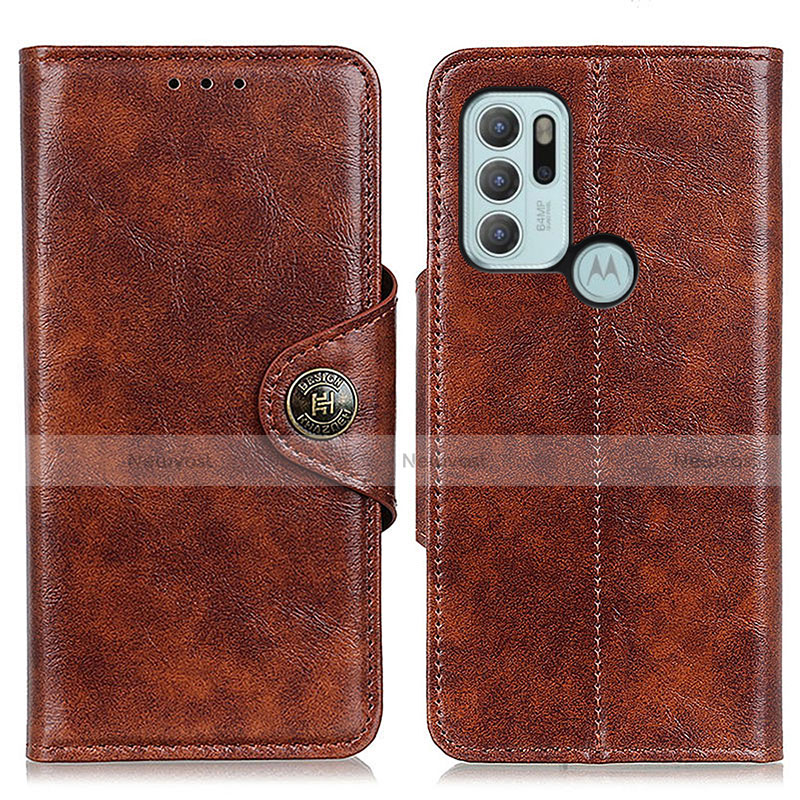 Leather Case Stands Flip Cover Holder M12L for Motorola Moto G60s