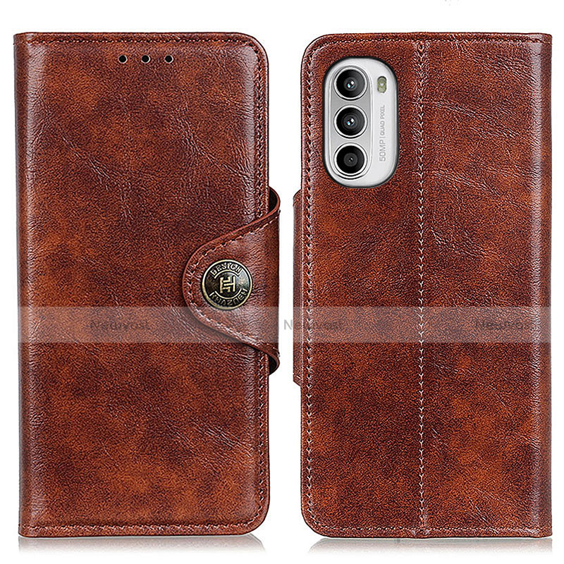 Leather Case Stands Flip Cover Holder M12L for Motorola Moto G82 5G