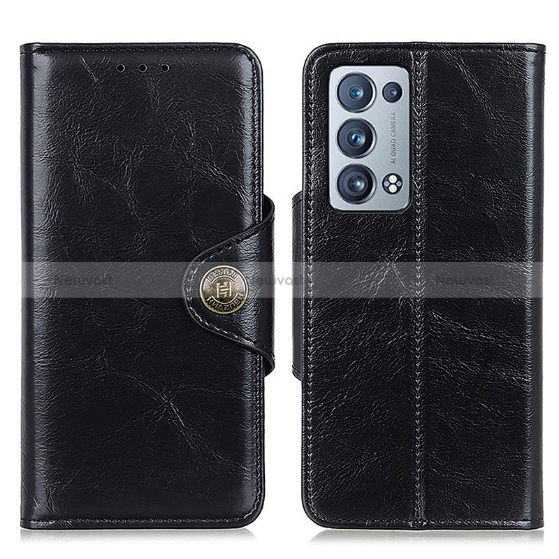 Leather Case Stands Flip Cover Holder M12L for Oppo Reno6 Pro 5G